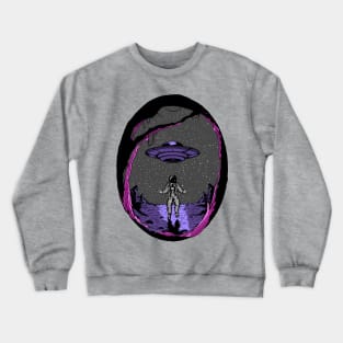 astronaut moon landing Crewneck Sweatshirt